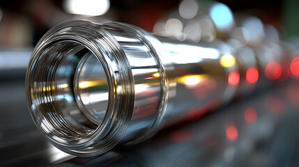 Rolled steel sheet close up abstract industrial material raw metal silver tone metallic sheen manufacturing