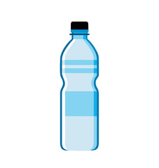 Water bottle flat style