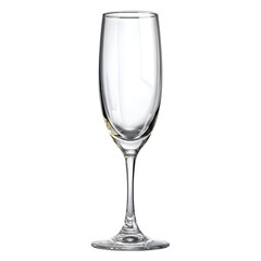 Sparkling Elegance: A crystal champagne flute stands tall, its delicate form reflecting light, ready to toast to joyous celebrations and elegant moments.