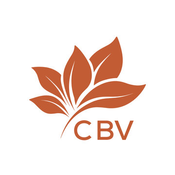 CBV Elegant Minimal Leaf Logo Design , CBV Later Logo, Clean Botanical Logo Design, Eco Friendly Business Logo Vector.
