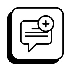 Obraz premium New Message Icon in Line Style