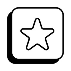 Star Icon in Line Style