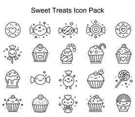 Cute Sweet Treats Icon Pack