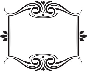 Elegant Black and White Ornate Frame Design
