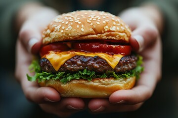 People rejecting to eat fast food for better health, Generative AI