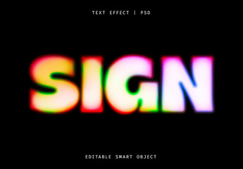 Colorful Soft Glowing Text Effect