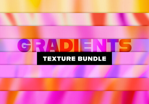 Set of Gradient Texture Backgrounds