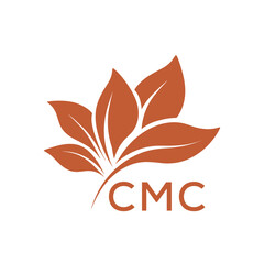 CMC Elegant Minimal Leaf Logo Design , CMC Later Logo, Clean Botanical Logo Design, Eco Friendly Business Logo Vector.
