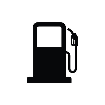 Gas station versus electric charge station vector icons. Refuel car fuel vs charge battery. Vector 10 Eps.