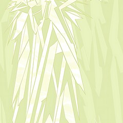 Obraz premium Abstract geometric composition with jagged shapes in soothing light green hues creates minimalist