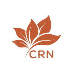 Obraz premium CRN Elegant Minimal Leaf Logo Design , CRN Later Logo, Clean Botanical Logo Design, Eco Friendly Business Logo Vector. 