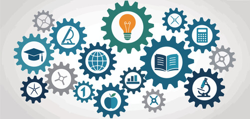 Education and Knowledge Interconnected Gears