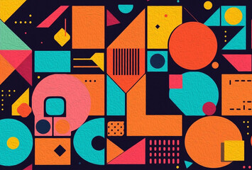 Fototapeta premium Abstract technology background. . Oil paint illustration.