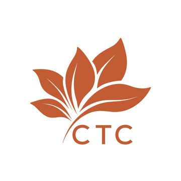 CTC Elegant Minimal Leaf Logo Design , CTC Later Logo, Clean Botanical Logo Design, Eco Friendly Business Logo Vector.
