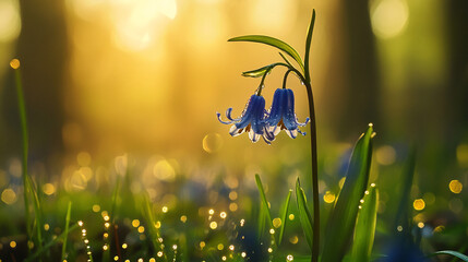 spring meadow with flowers