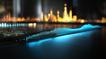 night view of the river