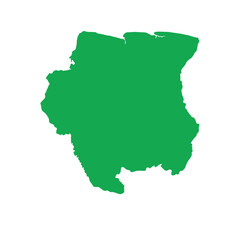 Suriname Map Boundary
