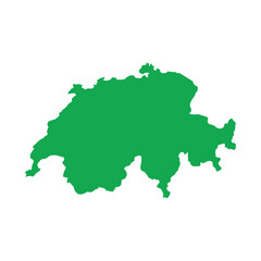 Switzerland Map Boundary
