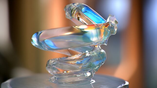 Abstract glass art form