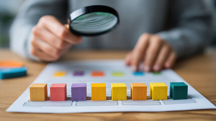 Fototapeta premium Ability to analyze data and scenarios critically, ensuring decisions are informed, strategic, and outcome-focused. 