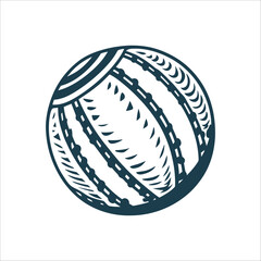 Aboriginal Possum Skin Ball Icon Illustration Wulijini Possum skin ball