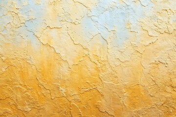 Obraz premium Textured Yellow and Blue Distressed Wall, Grunge Background, Vintage Style