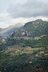Obraz premium Sierra de Tramuntana natural park not far from Port Soller, Mallorca