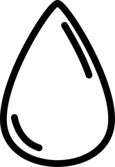 Water drop icon Outline