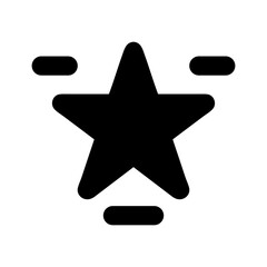 Obraz premium star favorite rating icon silhouette 