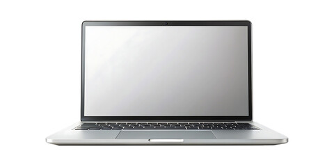  laptop mock up wit isolated on white background PNG , AI GENERATED