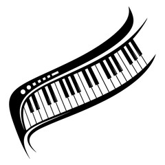 Abstract Piano Keyboard Vector Design 1