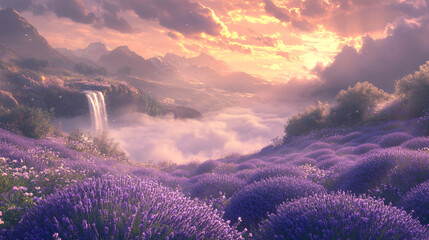 sunrise over the mountains