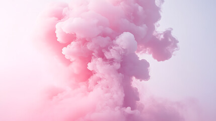 Fototapeta premium A colorful smoke trail with a rainbow of colors. The smoke is flowing in a wave-like pattern