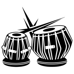 Abstract Tabla Vector Design 4