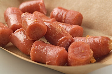 Fast food fried sausage