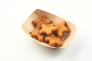 Fast food gourmet fried star colonel chicken nuggets