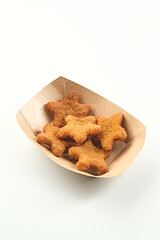 Fast food gourmet fried star colonel chicken nuggets