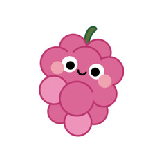 Cute colorful grapes