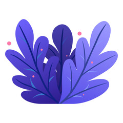Vector cartoon image of magical plants and flowers. Concept of magical plants for potion making and witchcraft. Magic forest. Element for your design