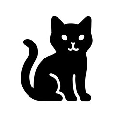 Fototapeta premium vector illustration of a black cat