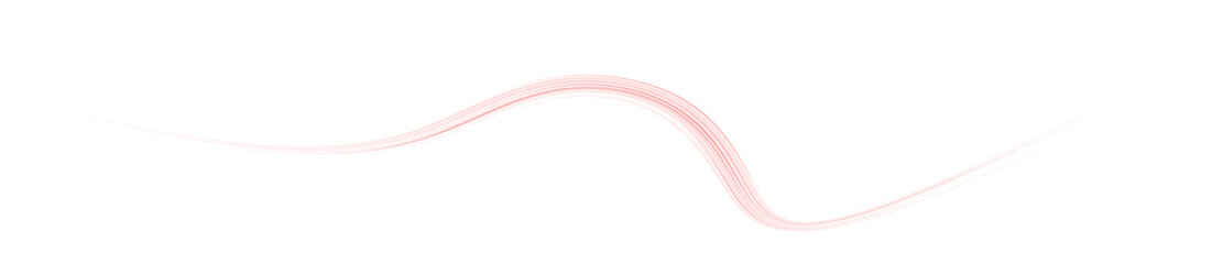 Glowing purple wave with red light streak, motion blur, and laser trail. Futuristic vector design for banner, web template, or wallpaper with bright effect and dynamic composition.