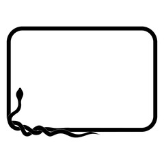 snake rectangle border frame.eps