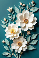 floral background with flowers