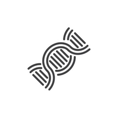 DNA Strand line icon