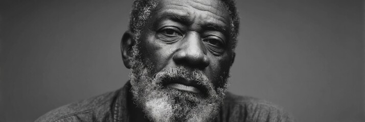 Close-Up Portrait of an Elderly Man