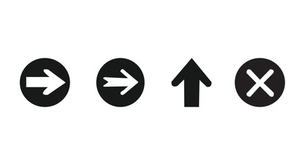 Arrow Icons Set . Simple Arrow Collection