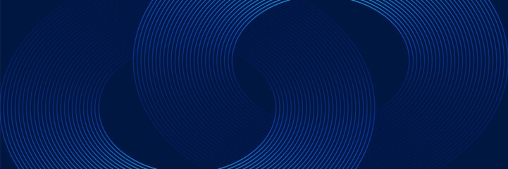 modern blue background with curved and overlapping blue gradient lines, vector
