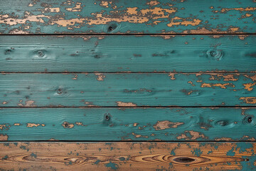 Grungey aqua decorative wood design