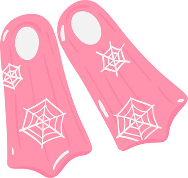 Cartoon Mermaid Fin Halloween Clipart