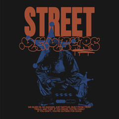 Streetwear urban vector design, Urban stylish for streetwear print, Urban t-shirt design,
Streetwear graphic vector set of print, Vector illustration, Streetwear, Urban